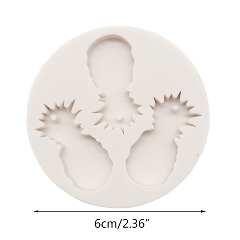 Siy Cetakan Resin Bentuk Nanas / Kaktus Bahan Silikon Untuk Gantungan Kunci Diy