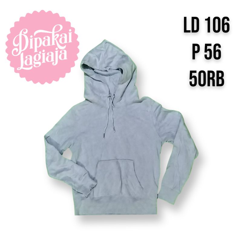 hoodie jaket biru muda
