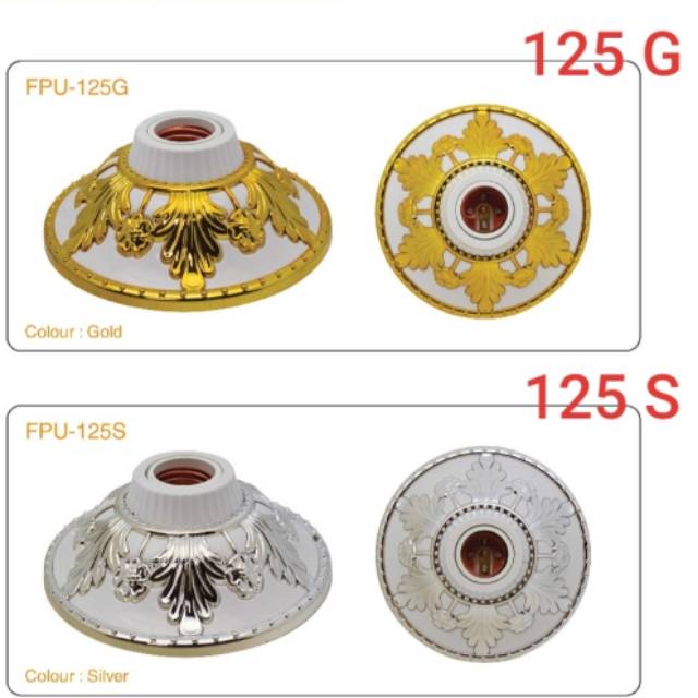 CTL FPU125 Fiting Lampu Plafon Motif Hias E27 Kualitas PREMIUM LUXURY Centralite