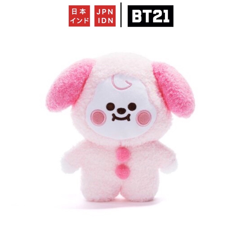 [ Pre Order ] BT21 | Tatton Baby Plush Toy & Bag charm (Pink)