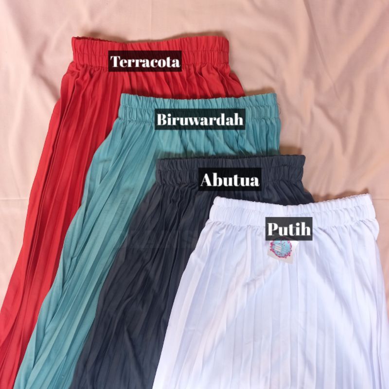 Rok Plisket Klok Termurah bisa JUMBO/ Plisket Lipatan Besar / Pleated Skirt