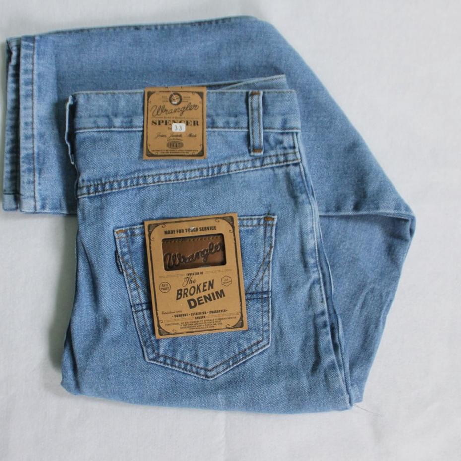 Harga Spesial.. Promo. Celana Jeans Pria Wrangler Standart Reguler Original Jeans Best Quality 28 sa