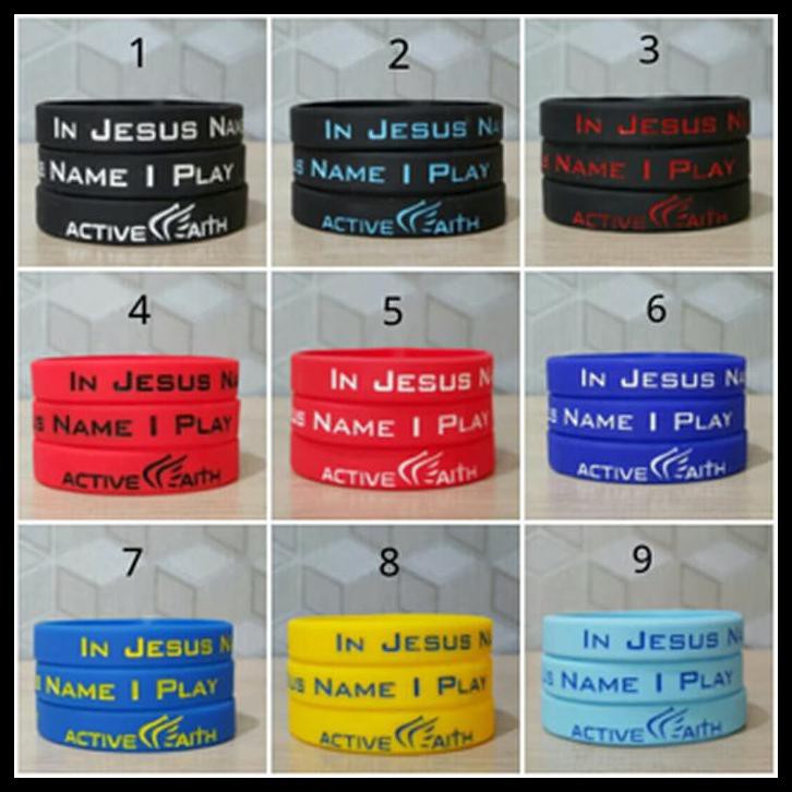 V9UY GELANG ACTIVE FAITH / IN JESUS NAME I PLAY / IJNIP / GELANG CEWEK COWO AF7O