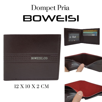 Dompet Pria Import Original Branded 100% Bovis Model Keren Terbaru Kulit PU Sintetis Kualitas Distro