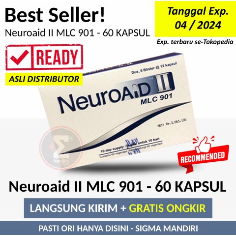 Neuroaid II MLC 901 1 Box 60 Kapsul Obat Stroke