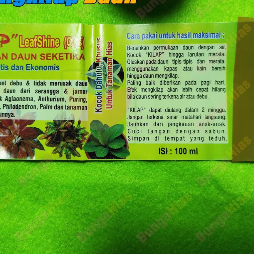 Langsung Kirim✲ Pengkilap Daun 100 Ml Formula Kilap LeafShine Good Grow Tanaman Bunga Hias (´◡`❁)