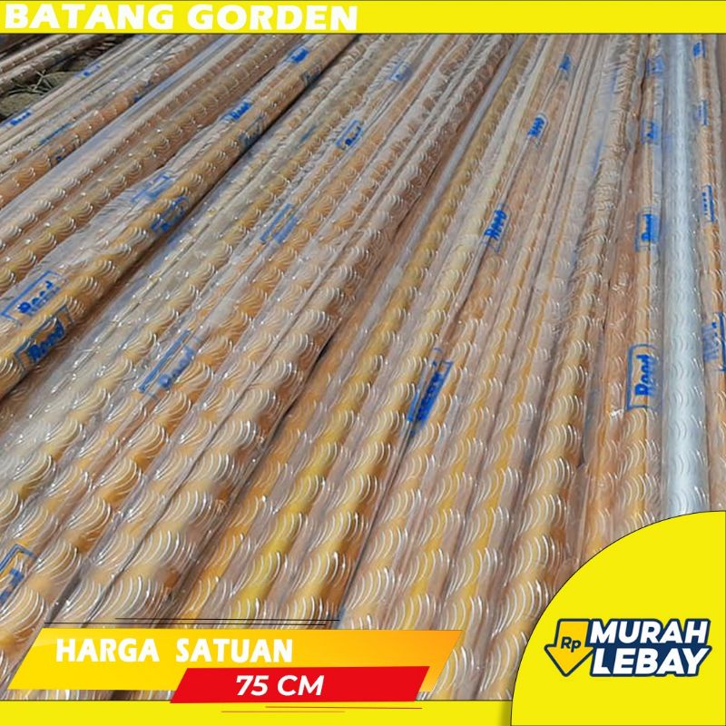 BESI GORDEN / BATANG GORDEN / TIANG GORDENG AJA75cm/ MOTIF URIL BATANG SAJA 75cm