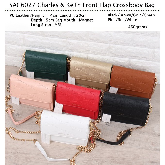 CHARLES & KEITH TAS SELEMPANG WANITA / Crossbody Bag/ TAS IMPOR MURAH - SAG6027