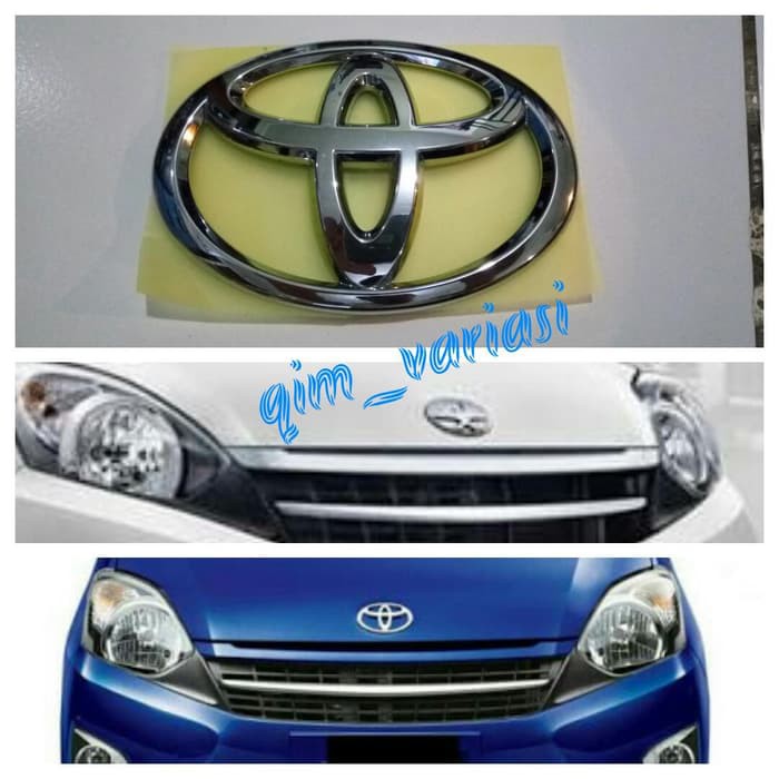 Emblem logo toyota agya oem original