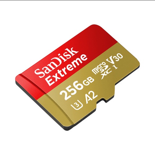 Memory Card | Micro SD 256GB SanDisk Extreme up to 190Mbps U3 A2 V30 - Garansi Resmi Lifetime