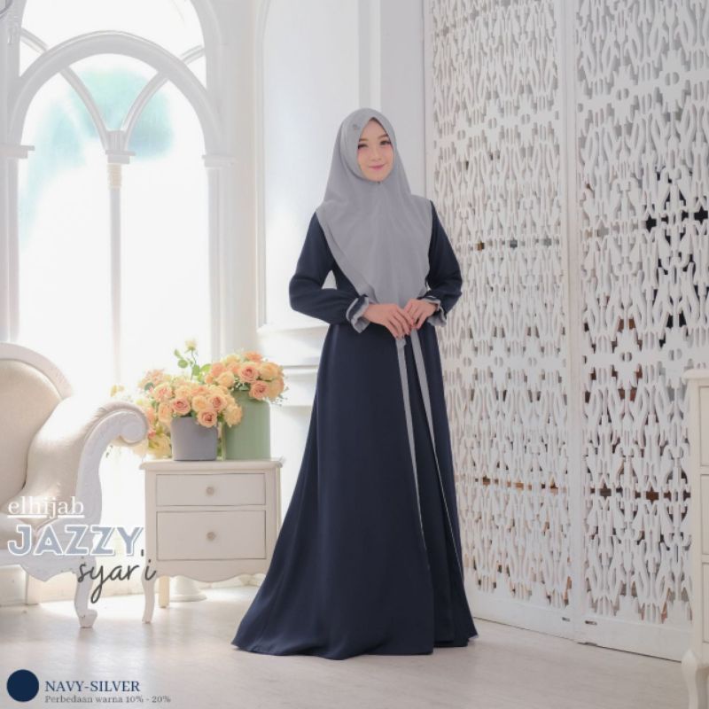 Gamis  Terbaru  / Gamis syari terbaru  / Baju Gamis Syari / Jazzy syari by elhijab/Gamis lebaran