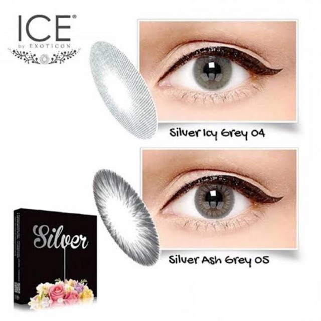 ICE Silver Softlens by Exoticon 15mm