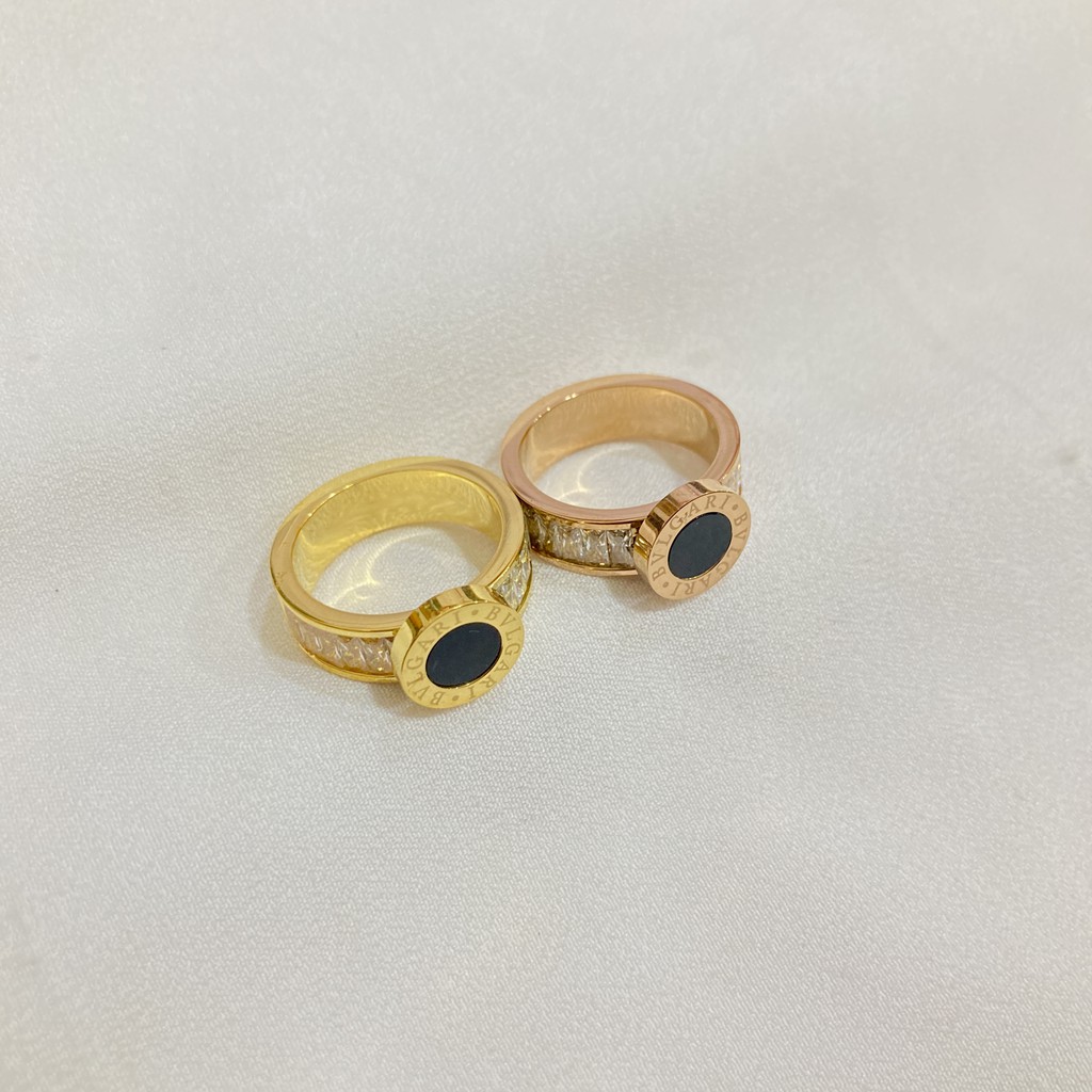 Cincin Titanium Perhiasan Wanita Anti Karat