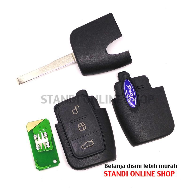 Remote Kunci Chip Transponder Remote PCB Mobil Ford Fiesta 433Mhz