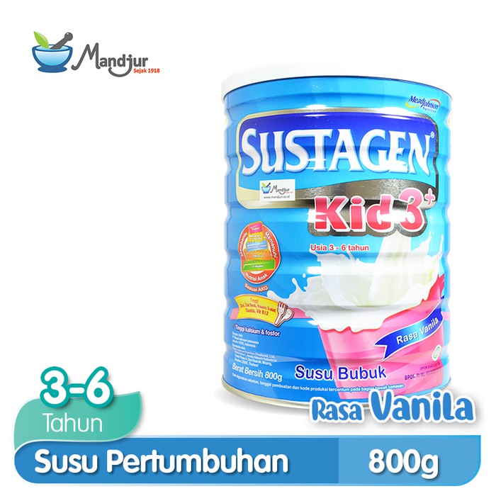 

Sustagen Kid 3+ Susu Pertumbuhan 3-6 tahun Vanila 800 gr Kaleng