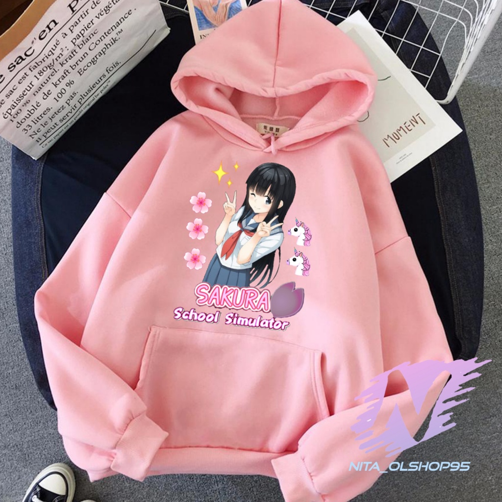 HOODIE ANAK SAKURA SCHOOL SIMULATOR SWEATER SAKURA SCHOOL ANIME