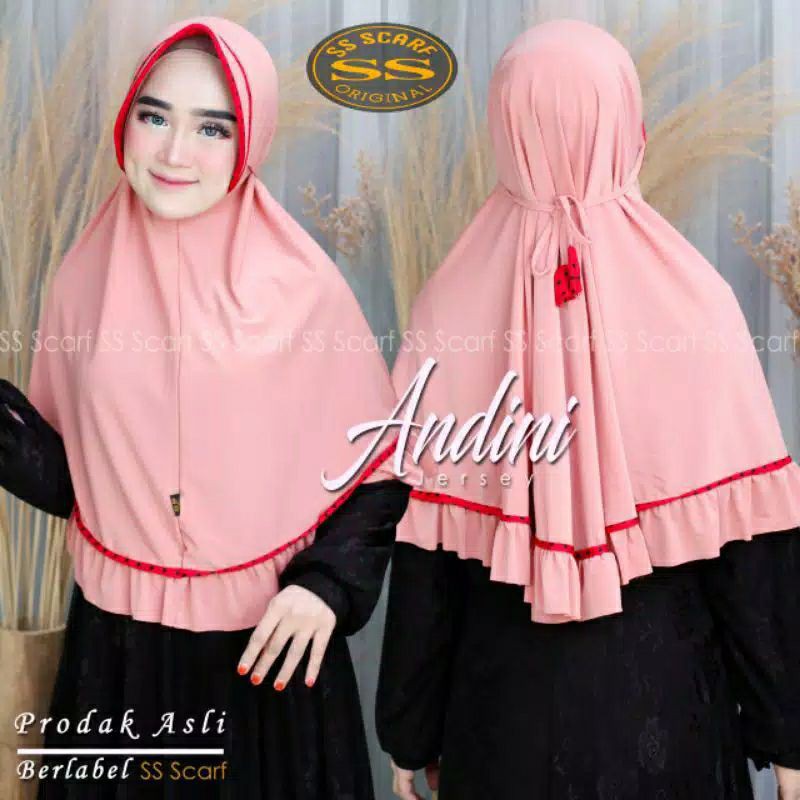 Hijab instan jilbab insta fadila tali rempel polkadot terbaru-4