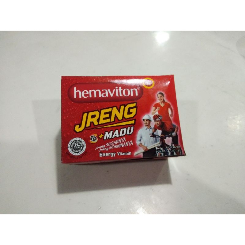 

Hemaviton Jreng 1 pack isi 10 Sachet