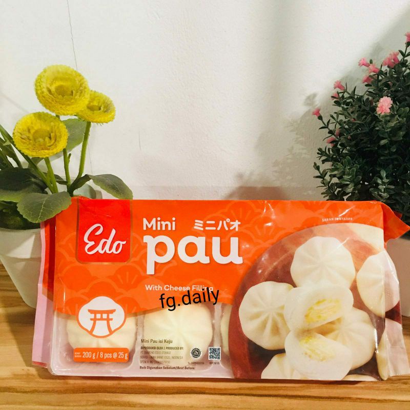 

Mini pao edo / mini pau edo isi keju / bakpao isi keju halal