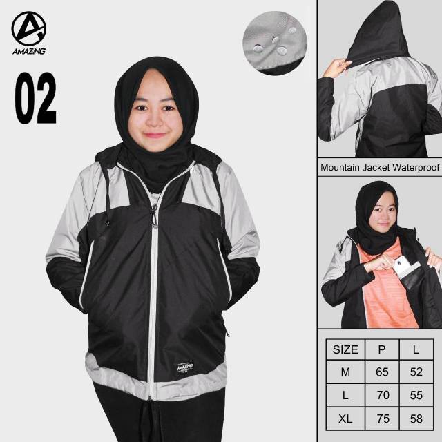 MUSLIMAH MODEL SEKARANG 2020 BAHAN ADEM/ Jaket Parasut Wanita Murah / Jaket Waterproof / Jaket
