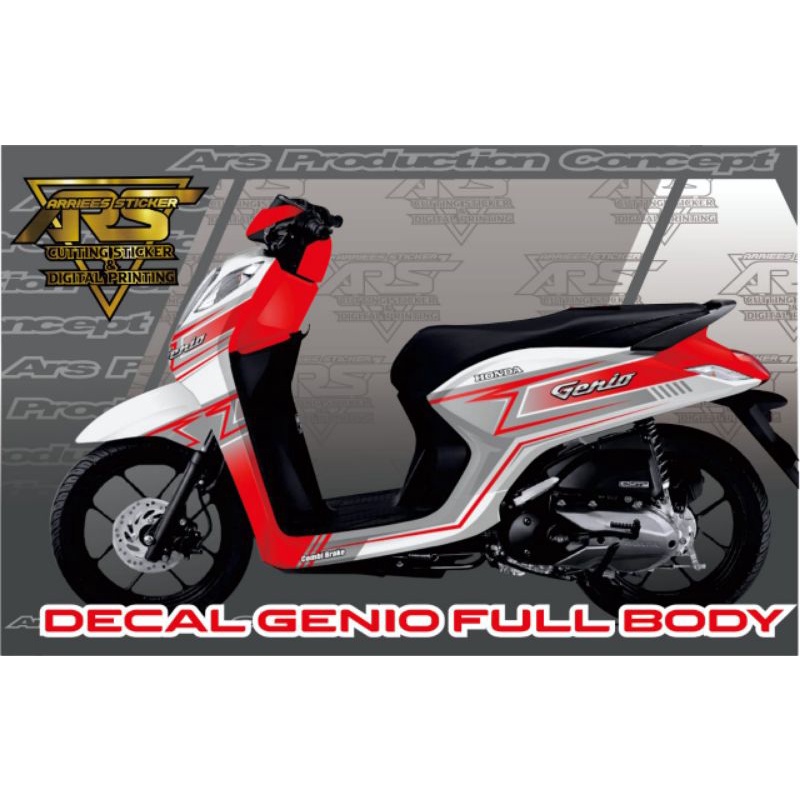 Decal Honda GENIO Full Body - Sticker Variasi Motor Honda GENIO Full Body