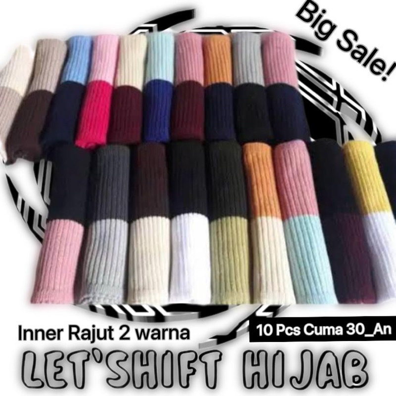 INNER RAJUT BB GROSIR/CIPUT RAJUT 2 WARNA/DALAMAN DUA WARNA BAHAN RAJUT/GROSIRANG 10&amp;20 PCS