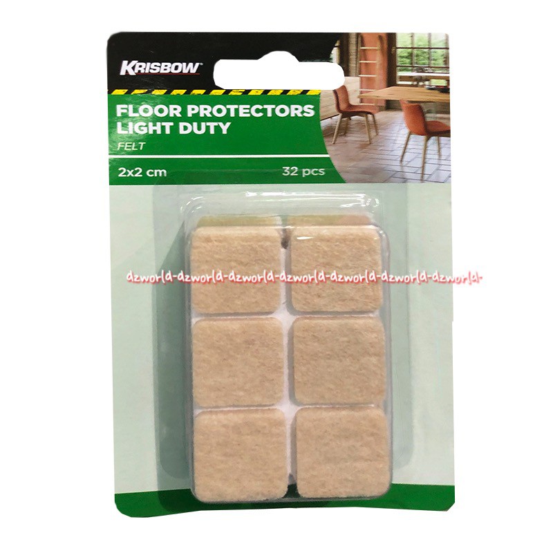 Krisbow Floor Protectors Light Duty Felt 2cm Alat Alas Penggangal Ganjal