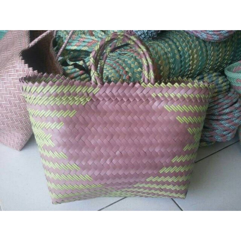 Tas Souvenir SIZE S , Tas Parcel ,Tas Hajatan , Tas Anyaman Plastik Grosir Murah