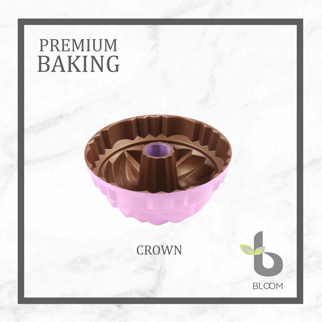 LOYANG CETAKAN KUE PUDDING CROWN BLOOM