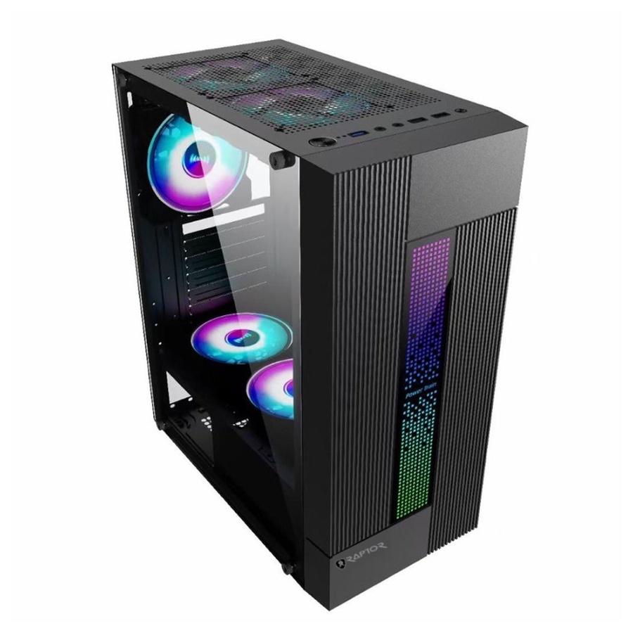 Power UP RAPTOR 1625 - Include PSU 500W Casing PC Gaming Komputer