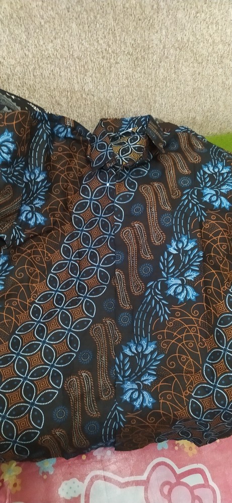 Bswart Batik Hrb026 Kenongo Hem Pendek Padi Pekalongan M L Xl Batik Pria Murah Modern Grosir