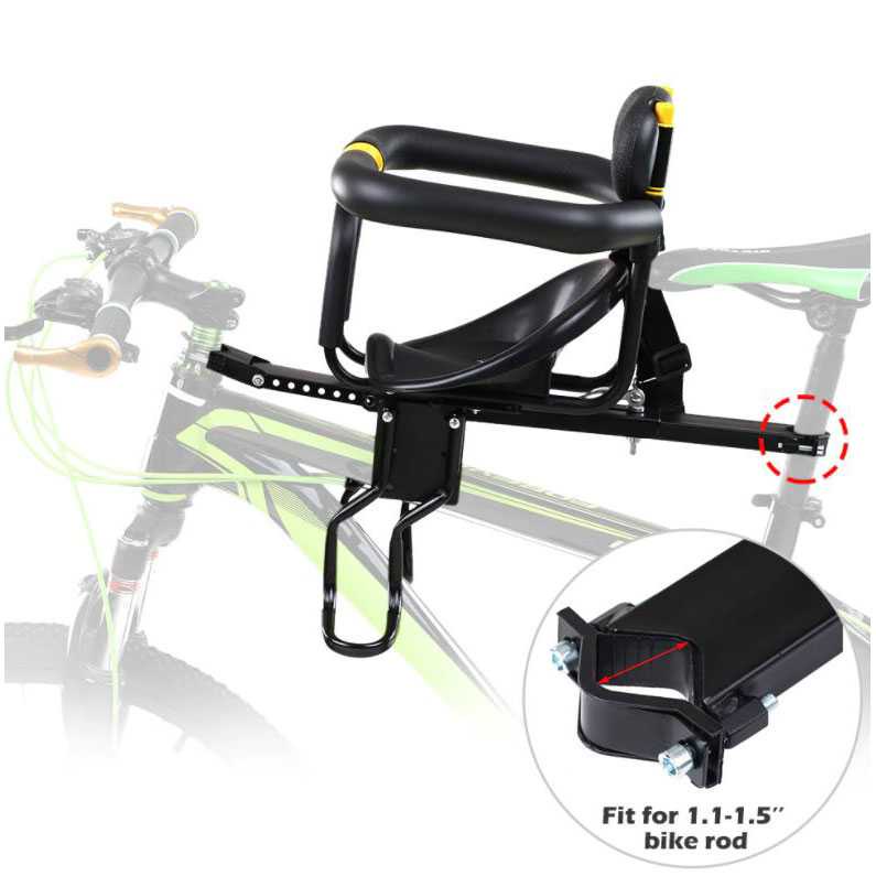 BONCENGAN DEPAN ANAK SEPEDA LIPAT CHILD SAFETY FRONT SEAT KURSI SEPEDAH BAHAN ALUMINIUM ALLOY RINGAN