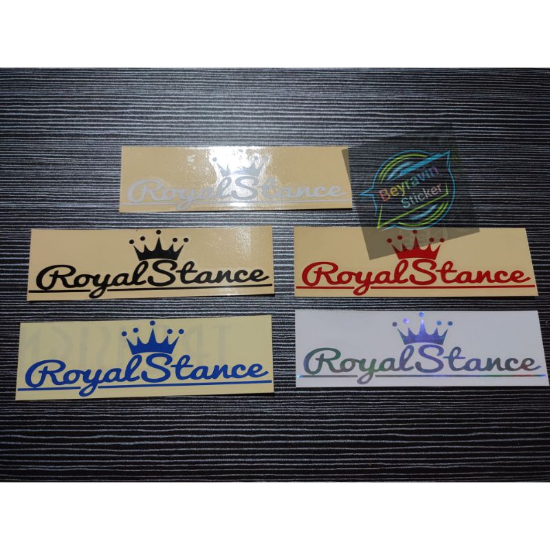 Sticker royal stance cutting