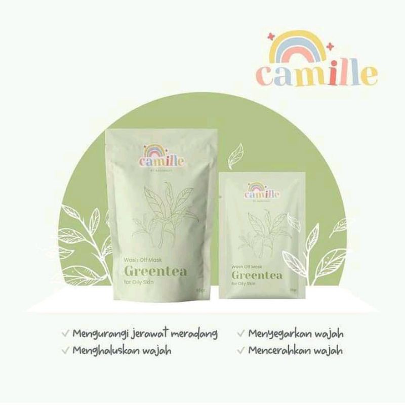 [BPOM] ORIGINAL CAMILLE BEAUTYMASK | MASKER DAISY ORGANIC MASKER WAJAH ORGANIK READYSTOK-CAMILLE Greentea
