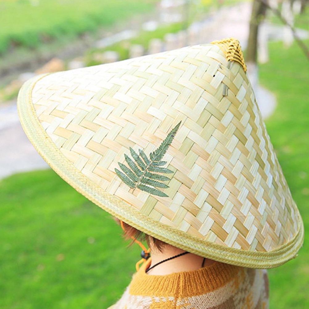 Matwsec Topi Bucket Bahan Anyaman  Bambu  Ringan Gaya 