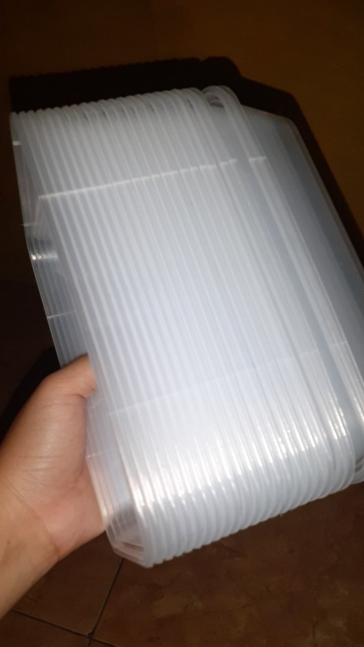 Thinwall Bulat / Panjang 500ml- Kotak Makan Anti Panas - Food Container Min 25pcs