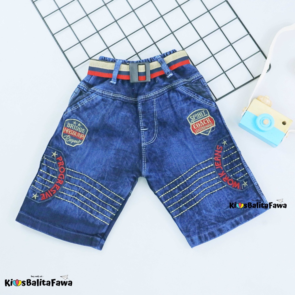 Celana Jeans Pendek uk 1-7 Tahun / Jeans Pendek Anak Laki Polos Pants Jins Denim Murah Import Cowo