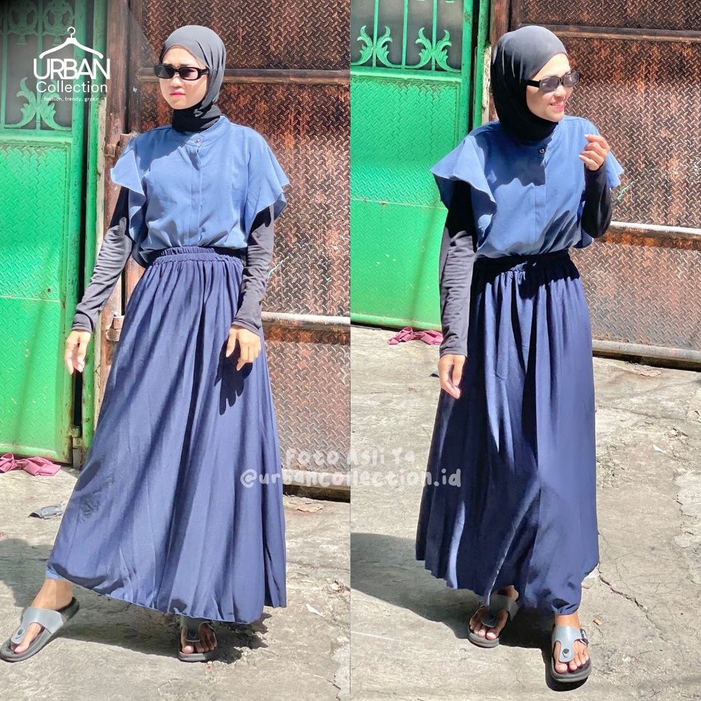 ROK POLOS MAYUNG PREMIUM / BASIC SKIRT / ROK PERREMPUAN / SKIRT / M FIT TO XLL