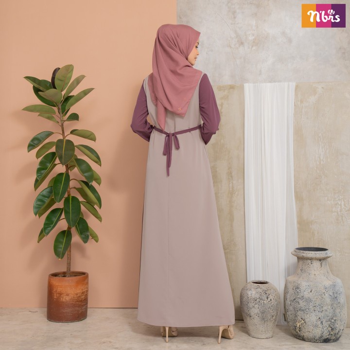 galeryshalihah - GAMIS NIBRAS TERBARU 2021 NB B46 DRESS MAXY FASHION MUSLIM