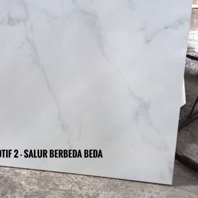 ✵ GRANIT LANTAI 60x60 PUTIH MOTIF MARMER CARARA MARBLE HARGA PERDUS - HABITAT ✱