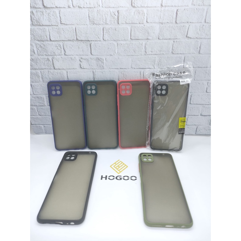 CASE HP SAMSUNG A22 5G SOFTCASE DOVE MATTE PLUS PELINDUNG CAMERA PREMIUM