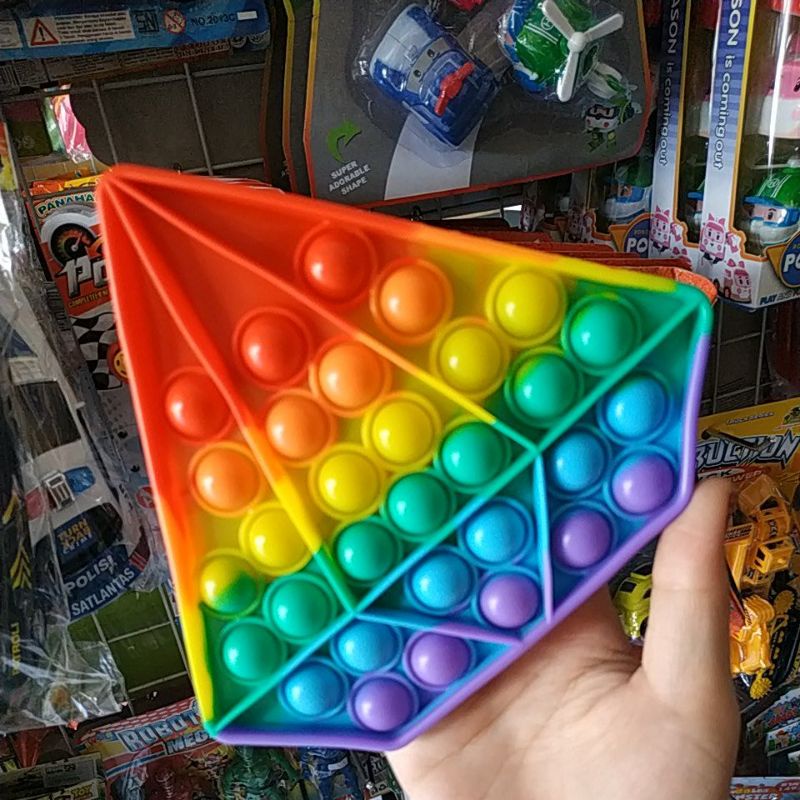 Mainan Pop It Popit Fidget Push Bubble Penghilang Stress Murah-Diamond