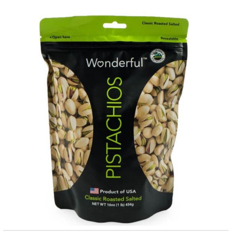 

Wonderful Kacang Pistachios Salted 454gr
