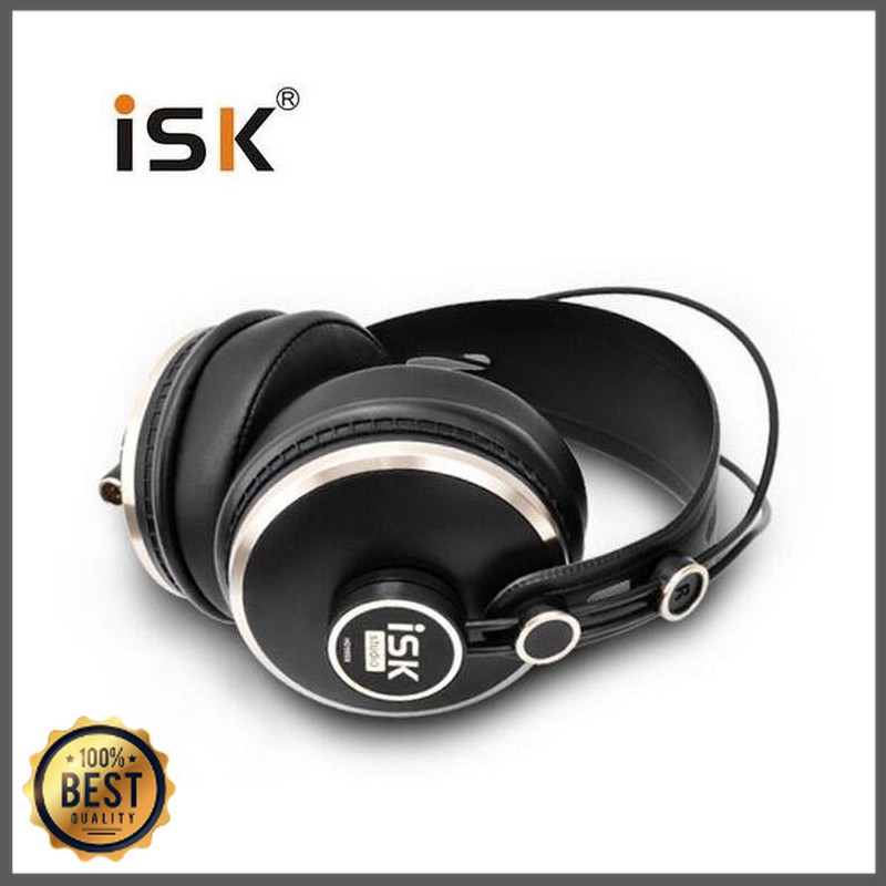 ISK Original Pro HD Monitoring Headphone Fully Enclosed Mixing DJ Recording Studio - HD9999 - Black