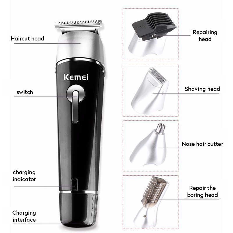 Kemei KM-1015 Alat Cukur Kumis Jenggot Shaver Grooming Komplit