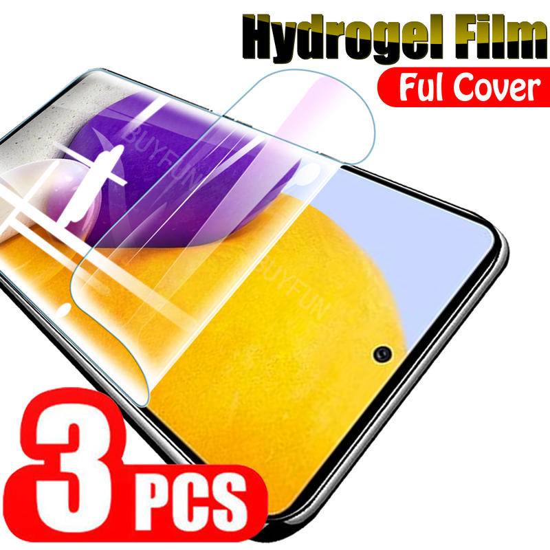 3PCS Hydrogel Film For Samsung s9+ / s9 / s8+ / s8 / s7 edge / s7 / s10e / s10+ / s10 / Note 9 / Note 8 / Note 10+ / Note 10 / S20 / S20+ / s20 plus Full Cover Water Gel Film Safety Film Not Glass