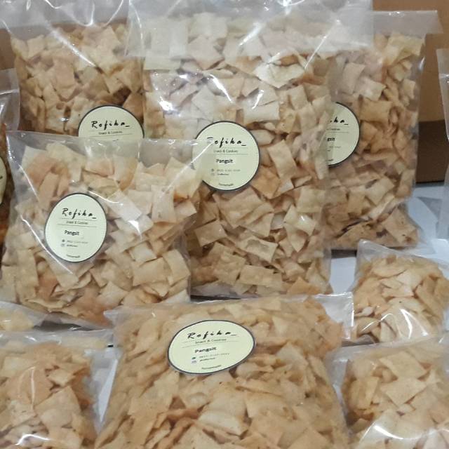 

Pangsit bawang home made halal 250 gram cemilan halal cemilan enak makanan home made pangsit krispi