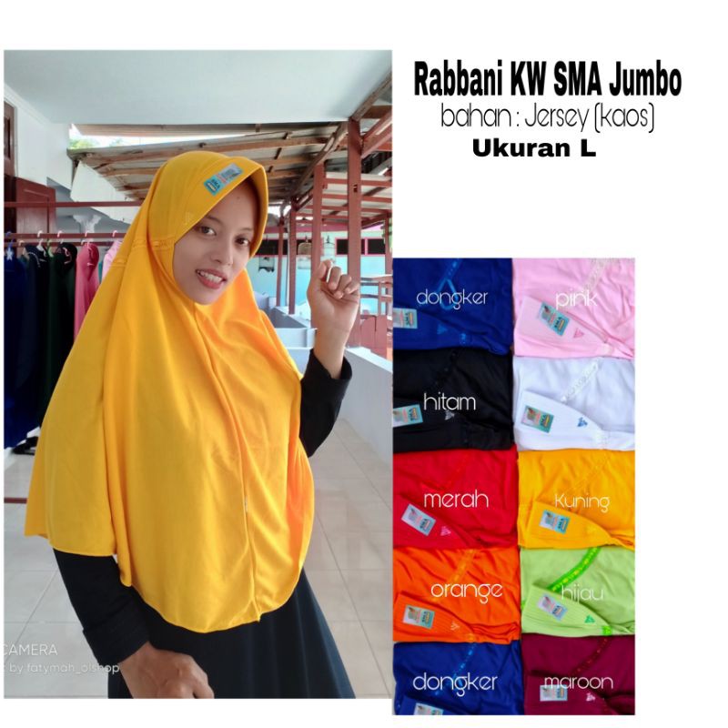 Kerudung instan Rabbani KW SMA JUMBO