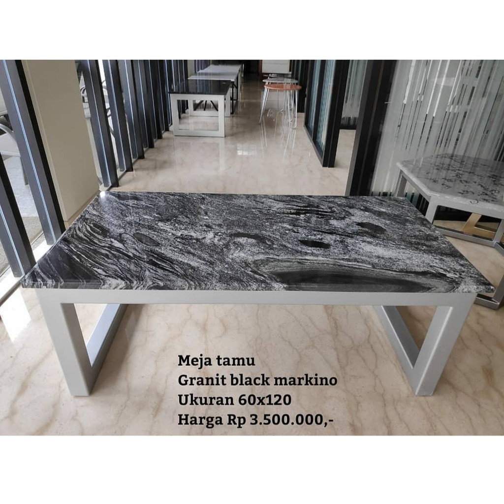 jual meja tamu granit hight quality uk 60x120 | shopee indonesia