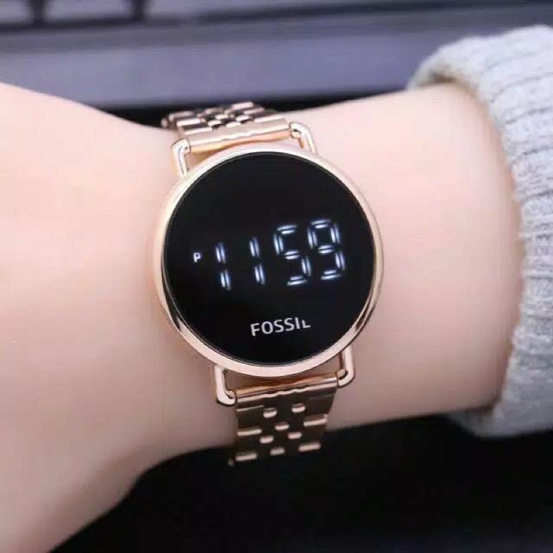 Bisa COD Jam Tangan Wanita Rantai LED Free Box &amp; Free Baterai Cadangan